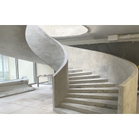Монтаж монолитной бетонной лестницы   
