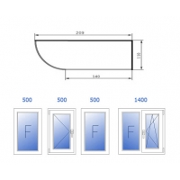   (, 4 : 500, 500, 500, 1400) Rehau  