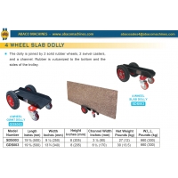        Abacomachines GD/SD 3 WHEELS SLAB DOLLY 