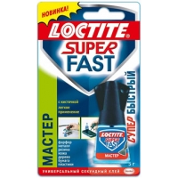 Секундный клей Henkel Loctite Локтайт Супер Фаст Мастер 5 г с кисточкой 