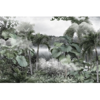 Тропики деревья туман зеленый серый VEROL Артикул: 04925 